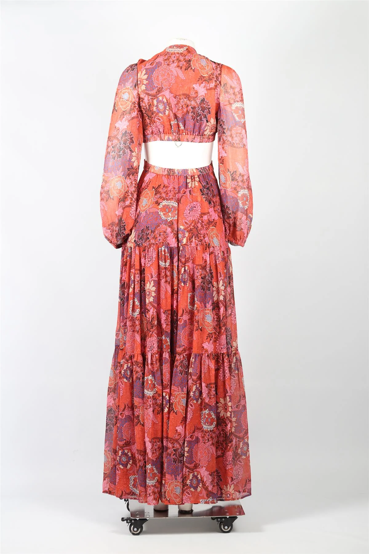 A.L.C. SILK MAXI DRESS US 4 UK 8 - Image 4