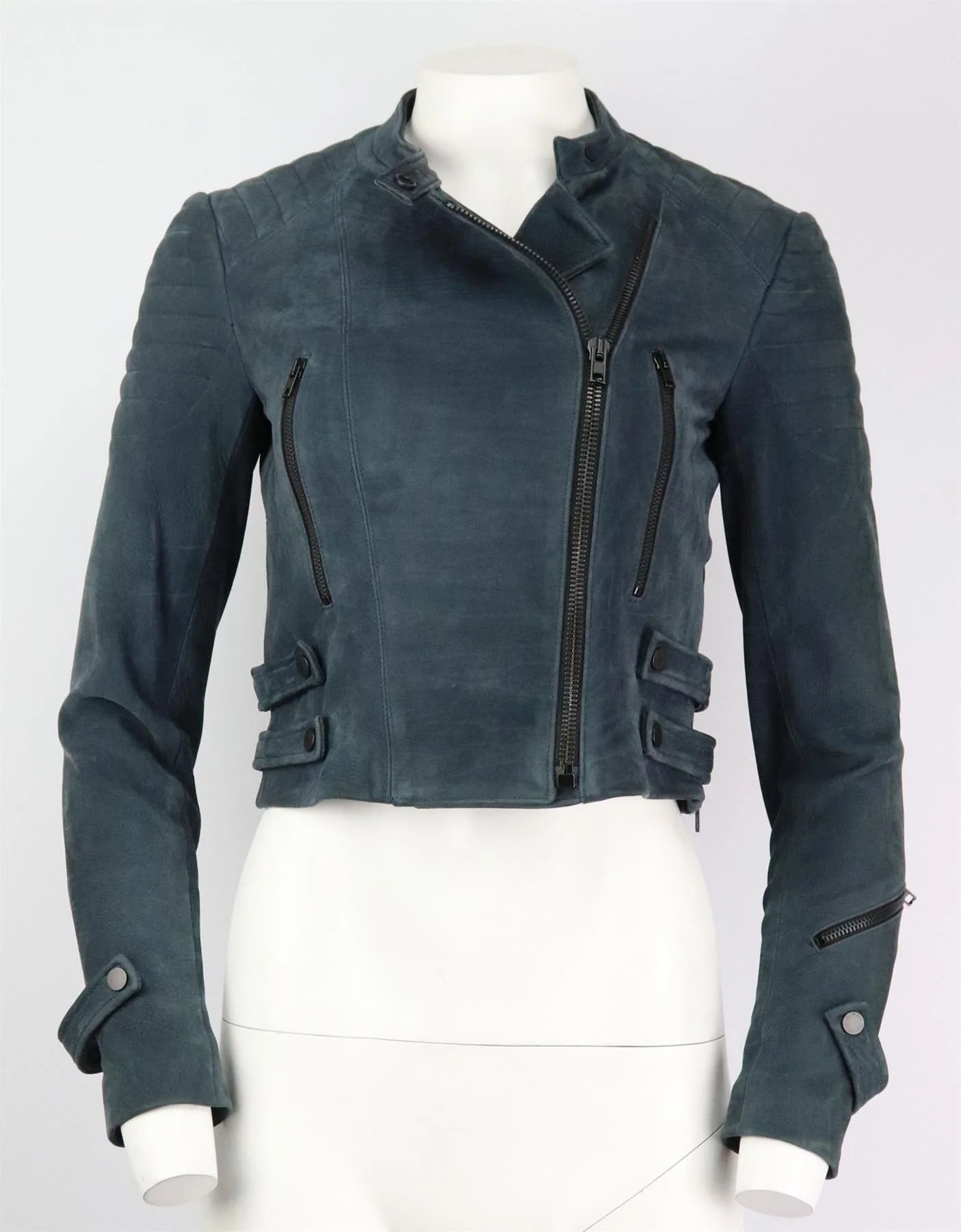A.L.C. SUEDE BIKER JACKET US 2 UK 6 - Image 2