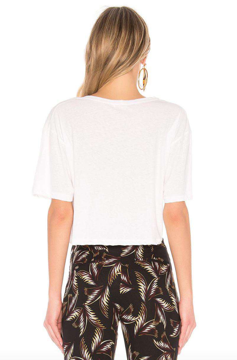 A.L.C. TEAGAN PALM PRINT T-SHIRT SMALL - Image 2
