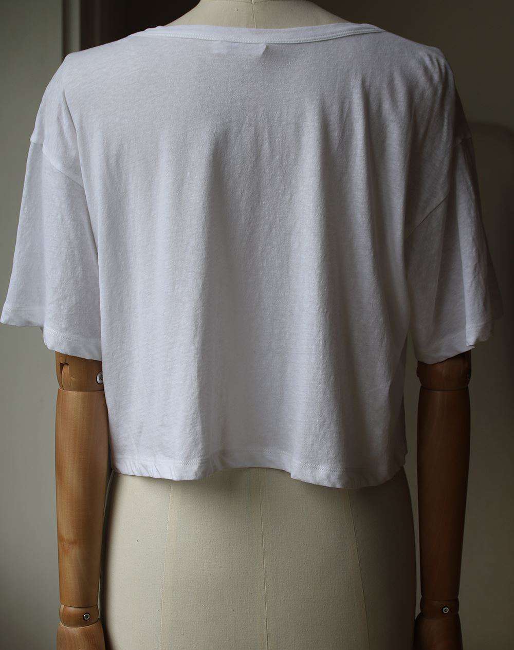 A.L.C. TEAGAN PALM PRINT T-SHIRT SMALL - Image 5
