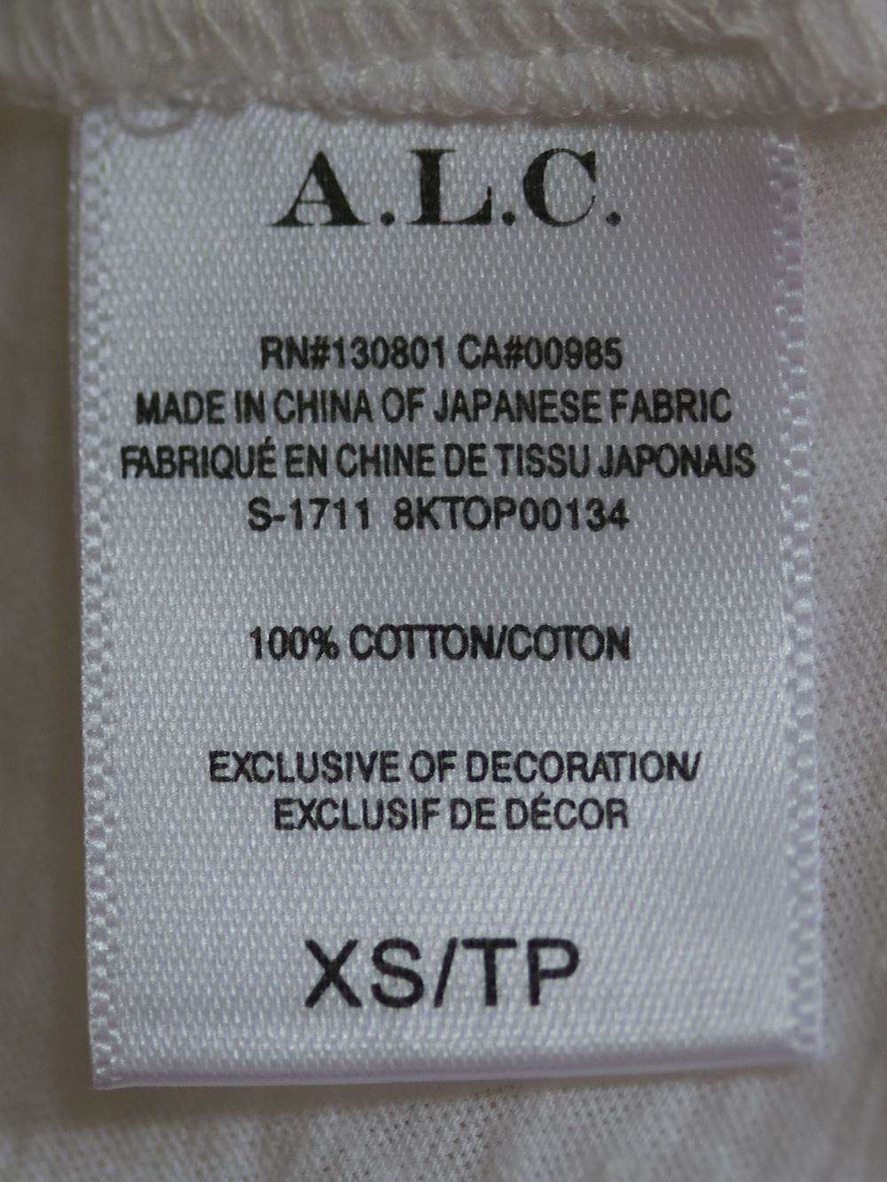A.L.C. TEAGAN PALM PRINT T-SHIRT SMALL - Image 7