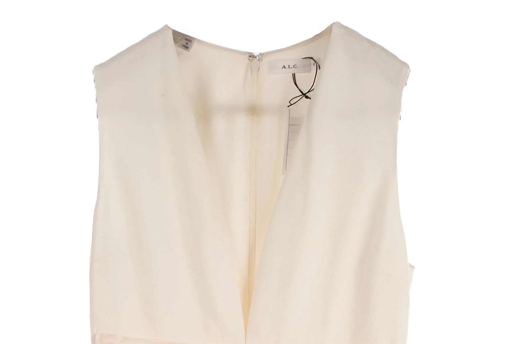 A.L.C. White Crepe Jumpsuit US 2 UK 6 - Image 3