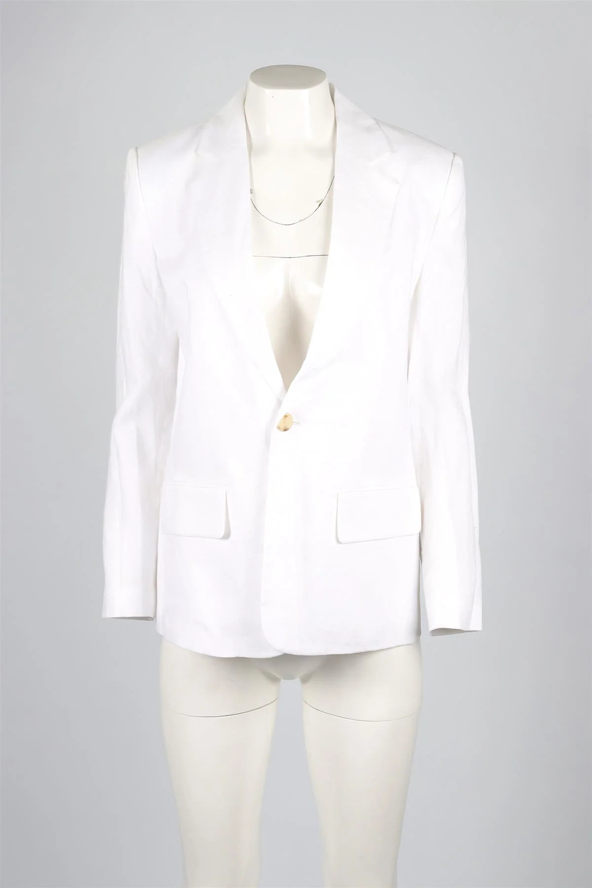 A.L.C. WHITE LINEN BLAZER US 2 UK 6 - Image 2