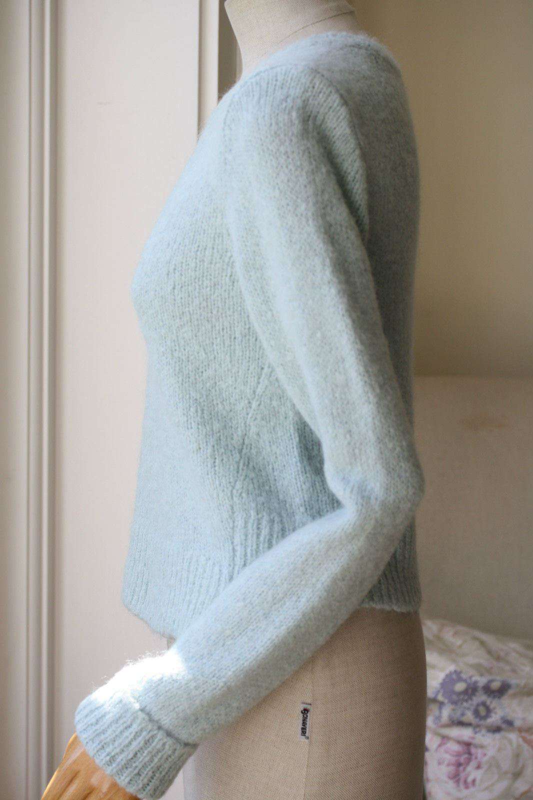 A.LC. BLUE SCOTTIE ALPACA SWEATER SMALL - Image 5