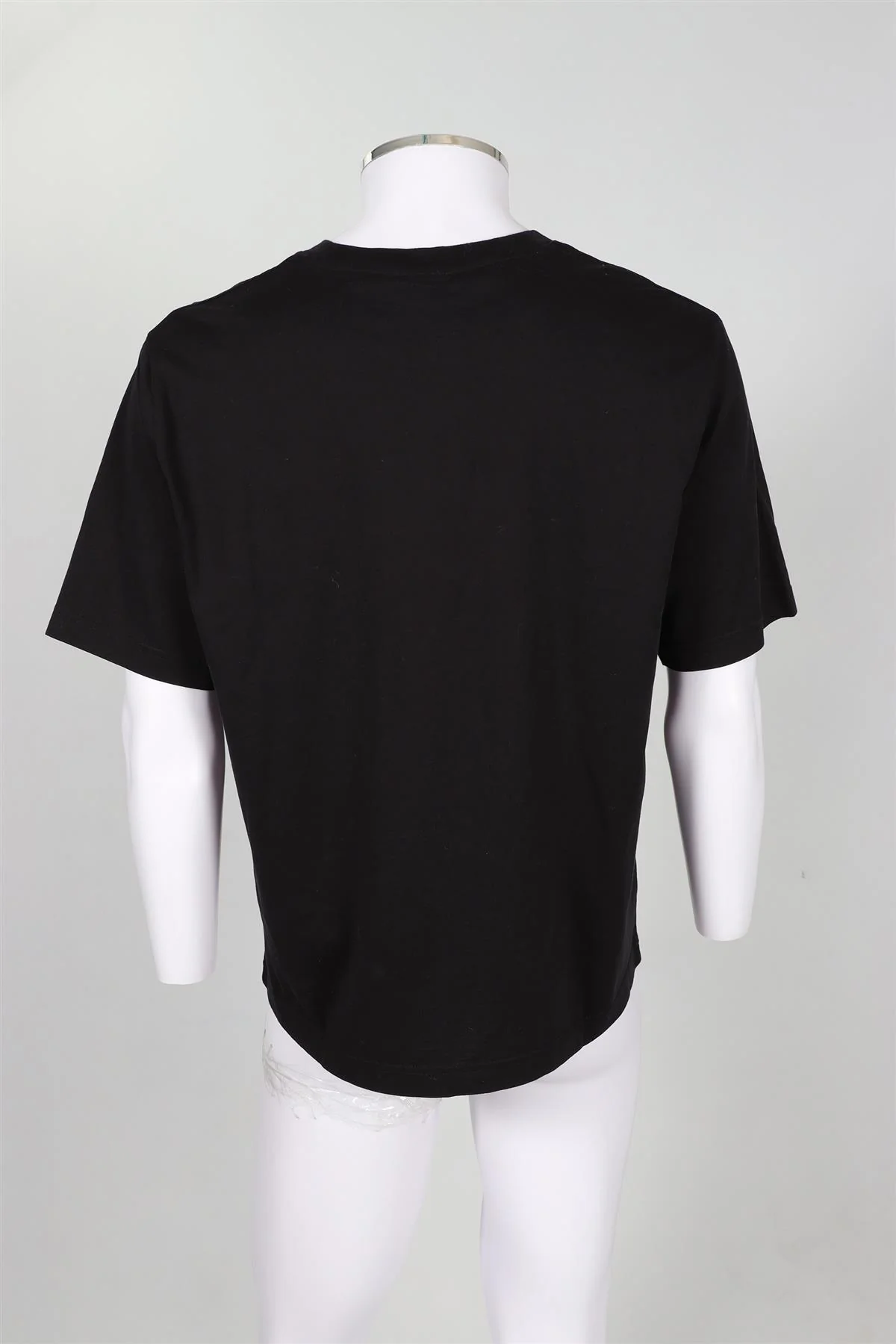 ACNE STUDIOS BLACK MEN'S COTTON T-SHIRT SMALL - Image 4