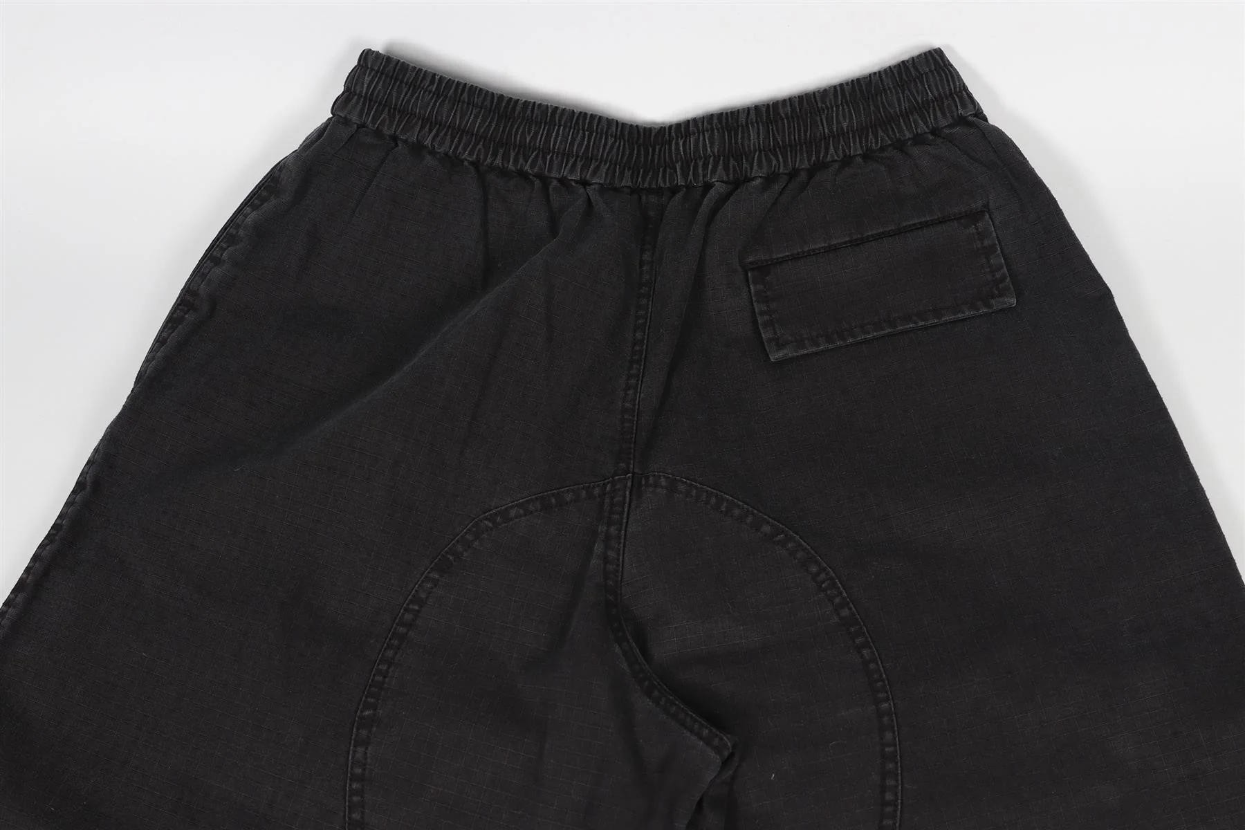 ACNE STUDIOS BLACK MEN'S COTTON WIDE LEG PANTS EU 46 UK/US WAIST 30 - Image 5