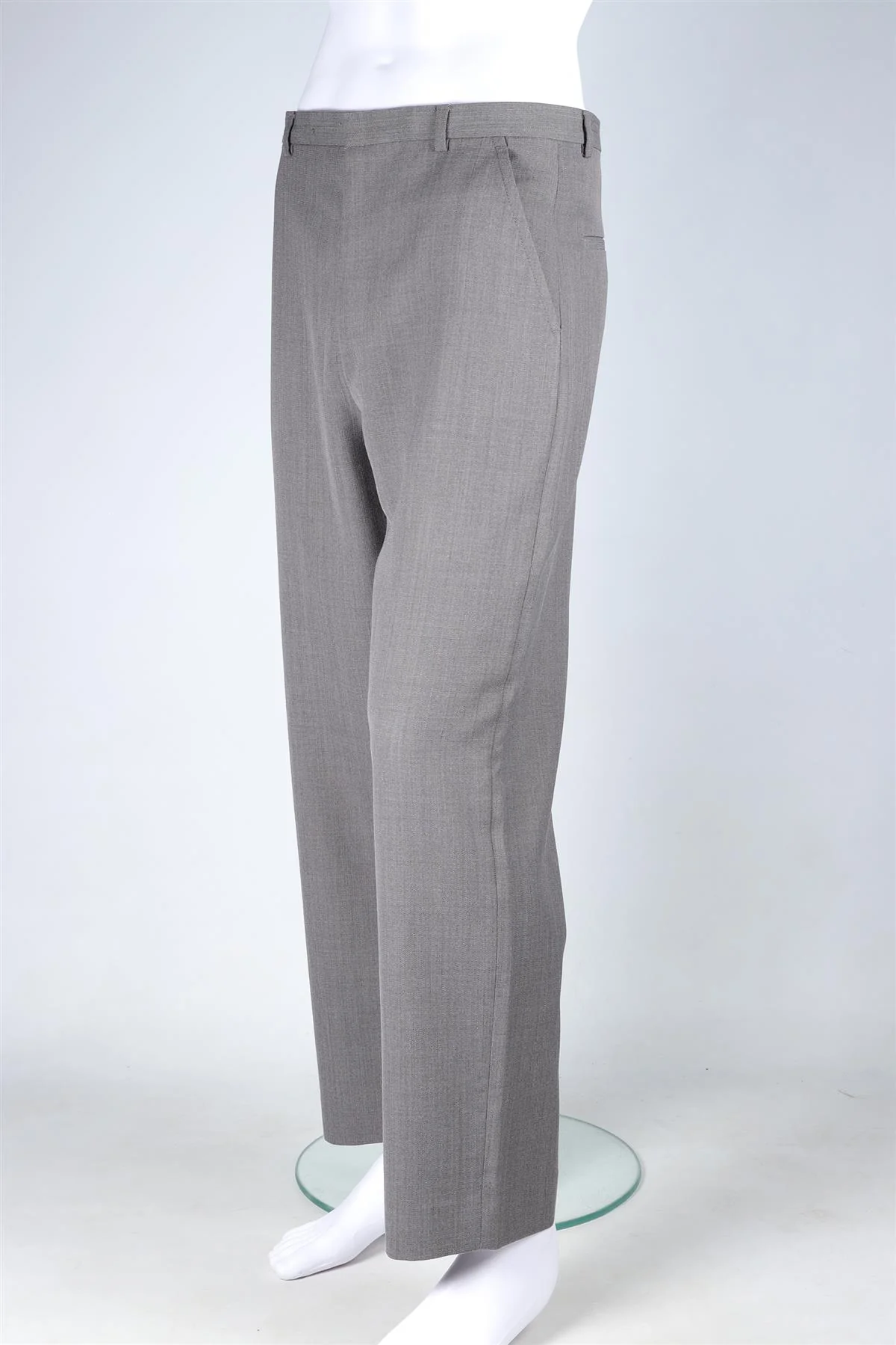 ACNE STUDIOS GREY MEN'S WOOL STRAIGHT LEG PANTS IT 46 UK/US W30 - Image 3