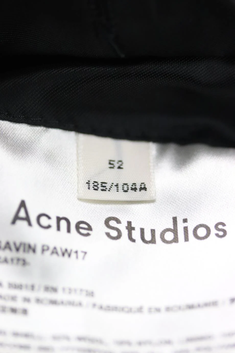 ACNE STUDIOS MEN'S WOOL COAT cne Studios Wool Coat IT 52 UK/US CHEST 42 - Image 5