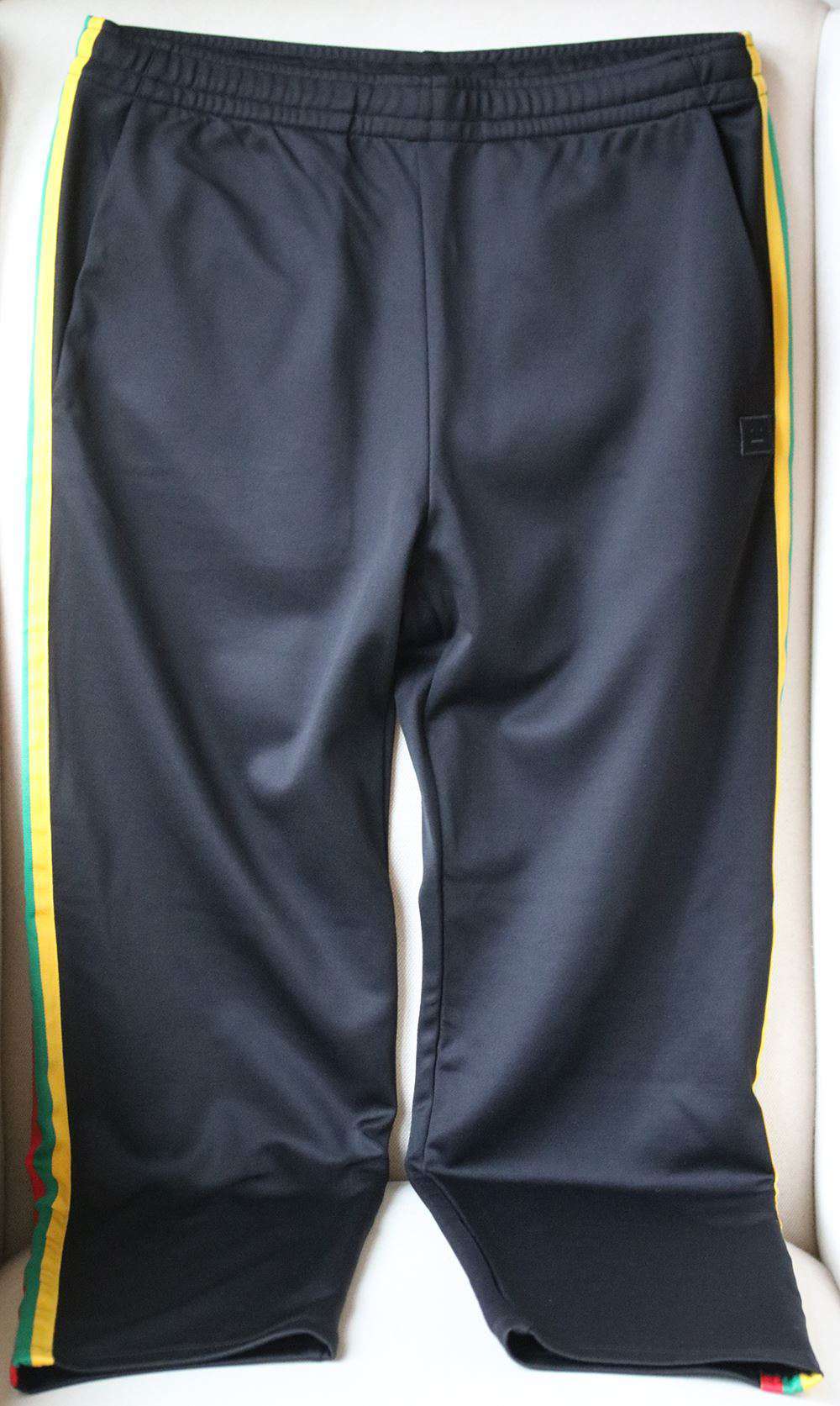ACNE STUDIOS NORWICH FACE SIDE STRIPE JERSEY TRACK PANTS MEDIUM - Image 3