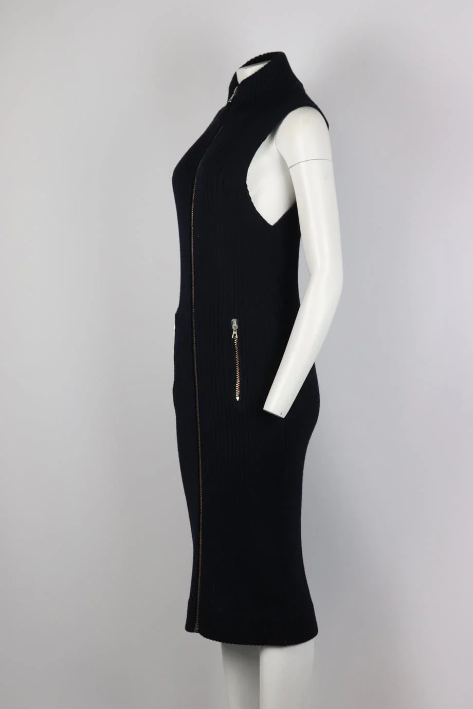 ACNE STUDIOS RIBBED WOOL MIDI DRESS XSMALL - Image 3