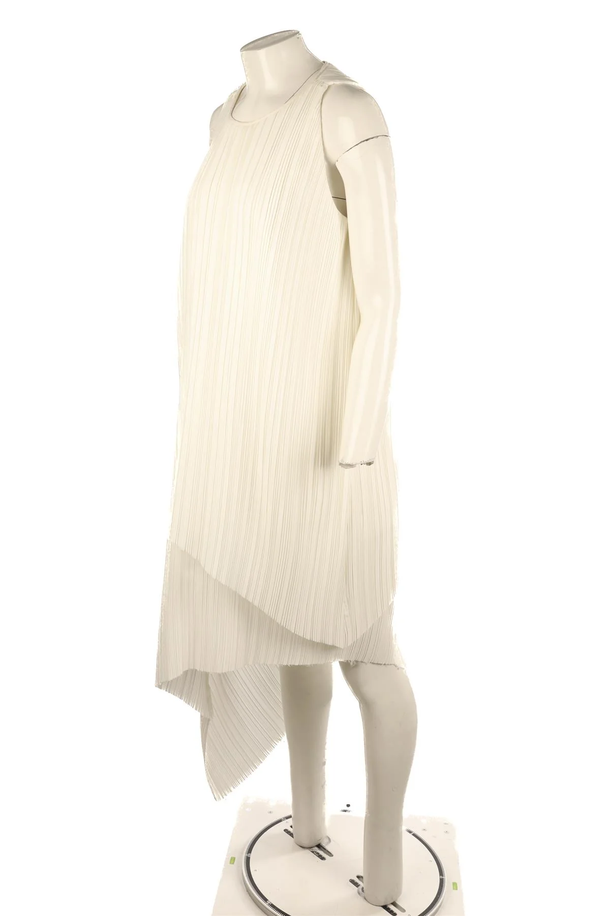 ADAM LIPPES IVORY PLISSE MIDI DRESS UK 6 - Image 3