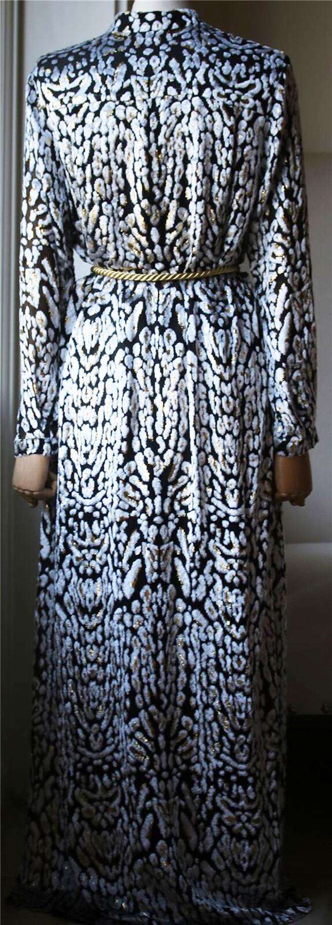 ADAM LIPPES LONG LEOPARD PRINT SHIRT DRESS US 6 UK 10 - Image 4
