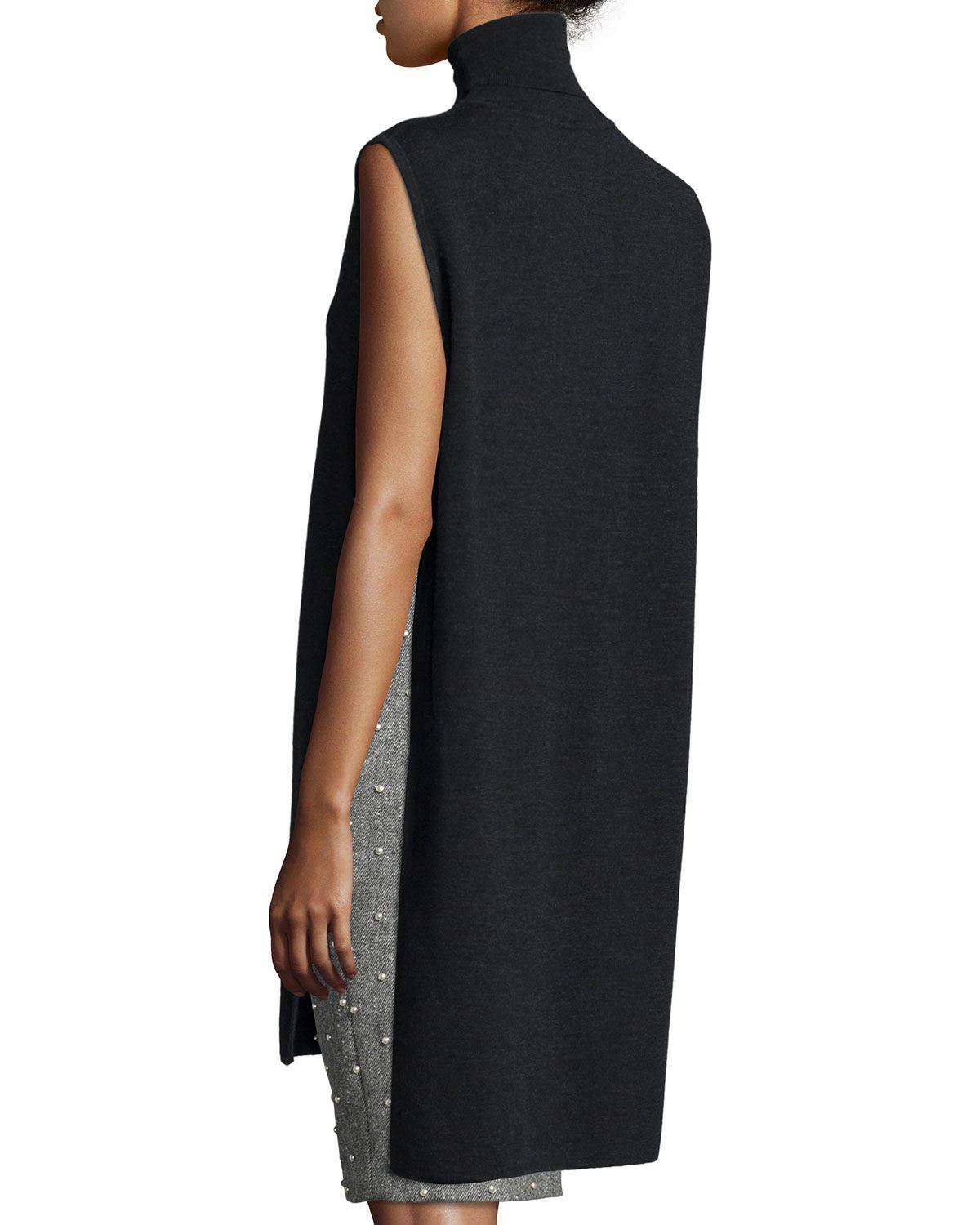ADAM LIPPES SLEEVELESS DOUBLE FACED MERINO WOOL TUNIC TOP SMALL - Image 8