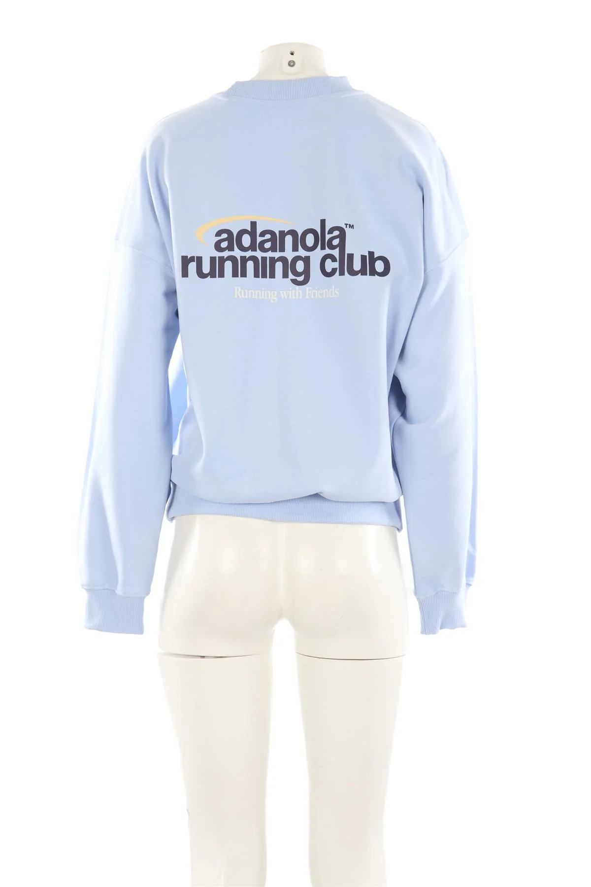 ADANOLA BLUE COTTON SWEATSHIRT SMALL - Image 4