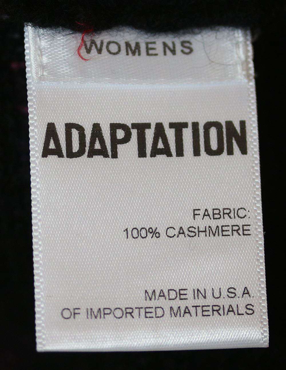 ADAPTATION BAJA STRIPED CASHMERE CROPPED HOODIE SMALL - Image 7