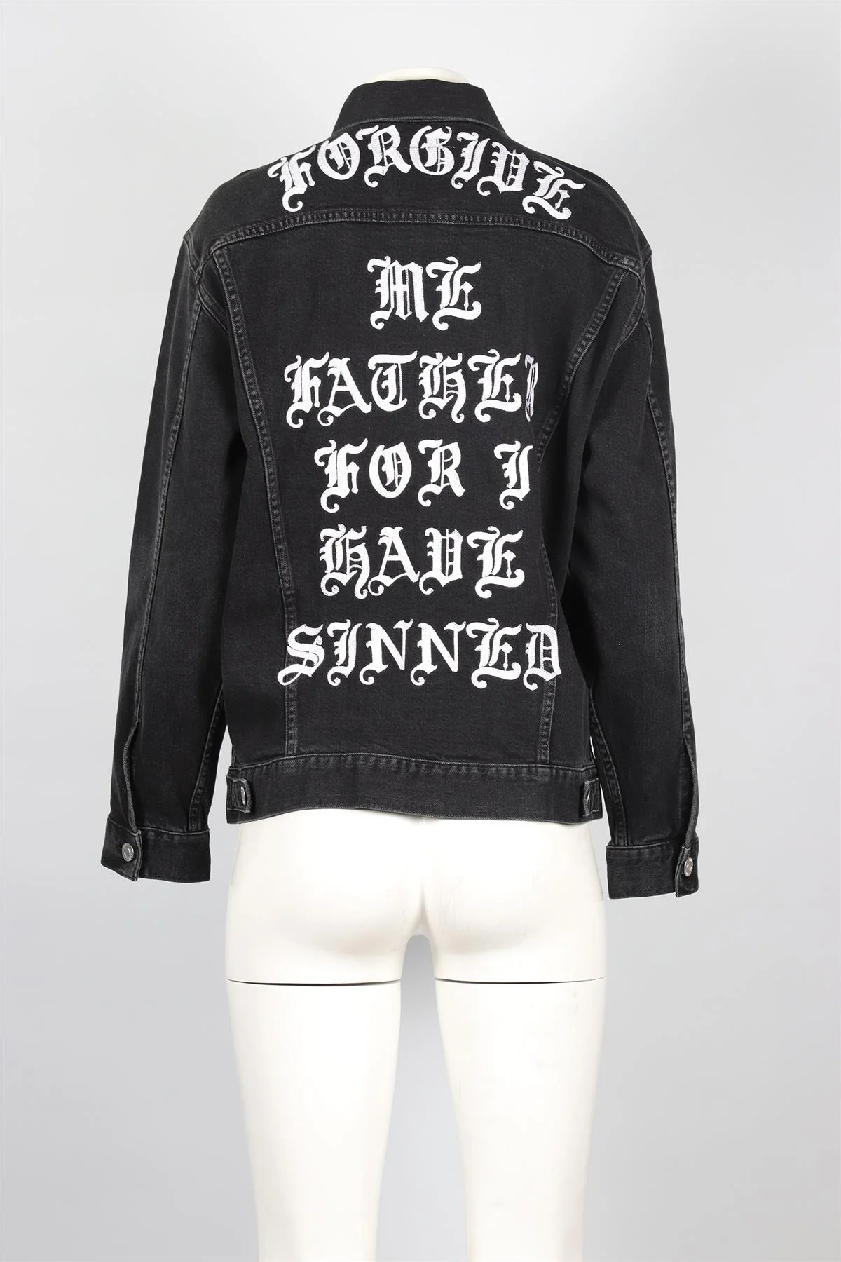 ADAPTATION BLACK DENIM JACKET SMALL - Image 4