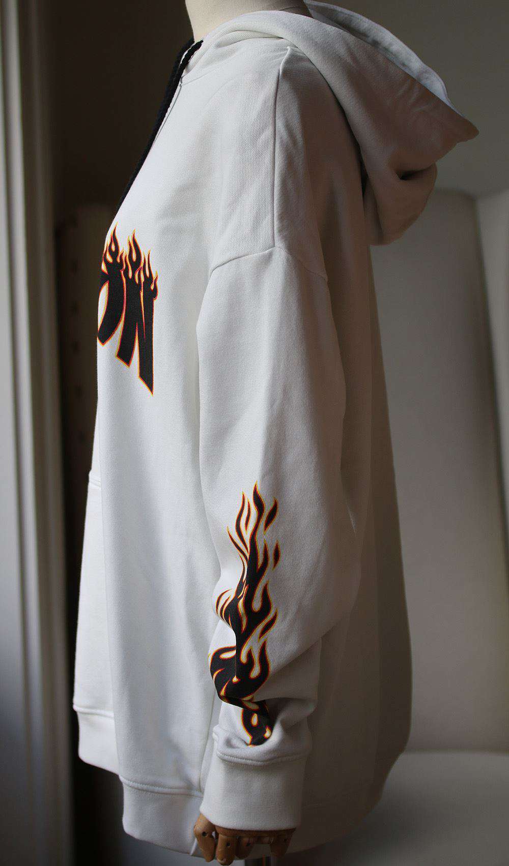 ADAPTATION FLAME LOGO EMBROIDERED HOODIE XSMALL - Image 4