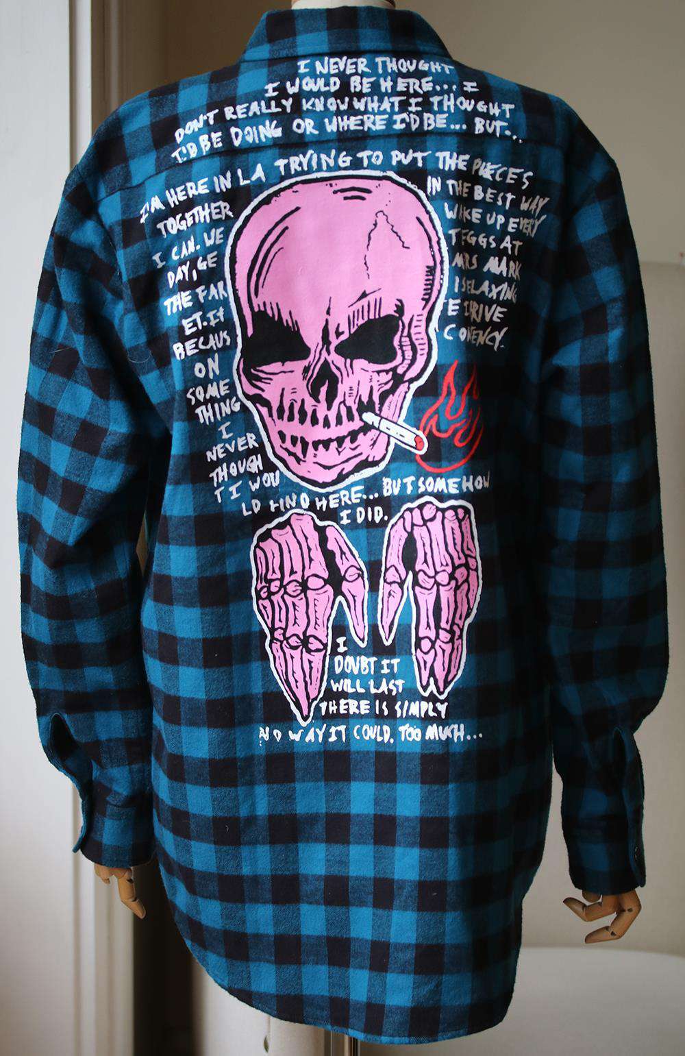 ADAPTATION WARREN LOTAS PLAID COTTON FLANNEL SHIRT SMALL - Image 4