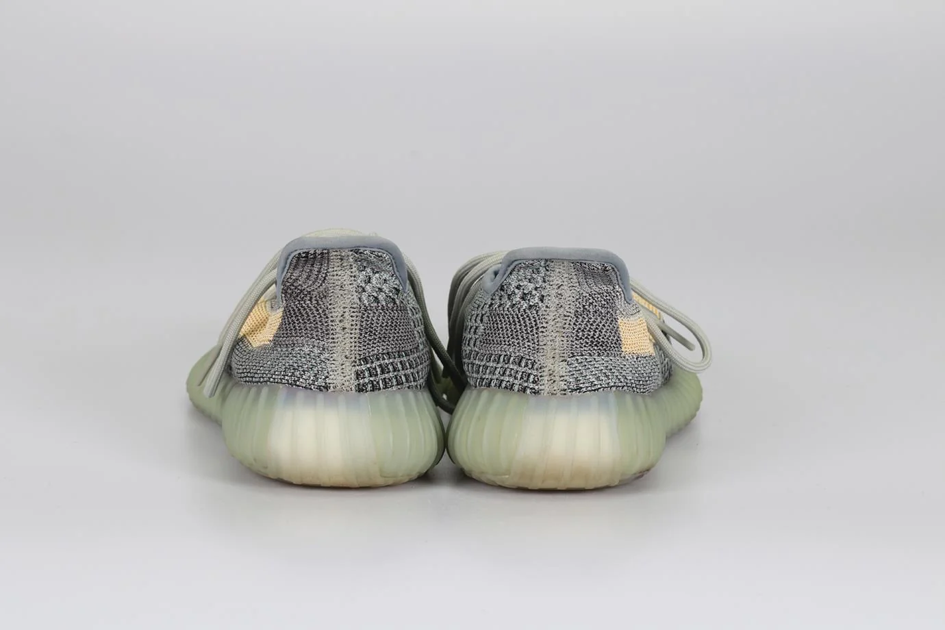 ADIDAS YEEZY BOOST 350 V2 ASH BLUE PRIMEKNIT SNEAKERS EU 41.5 UK 7.5 US 8 - Image 4