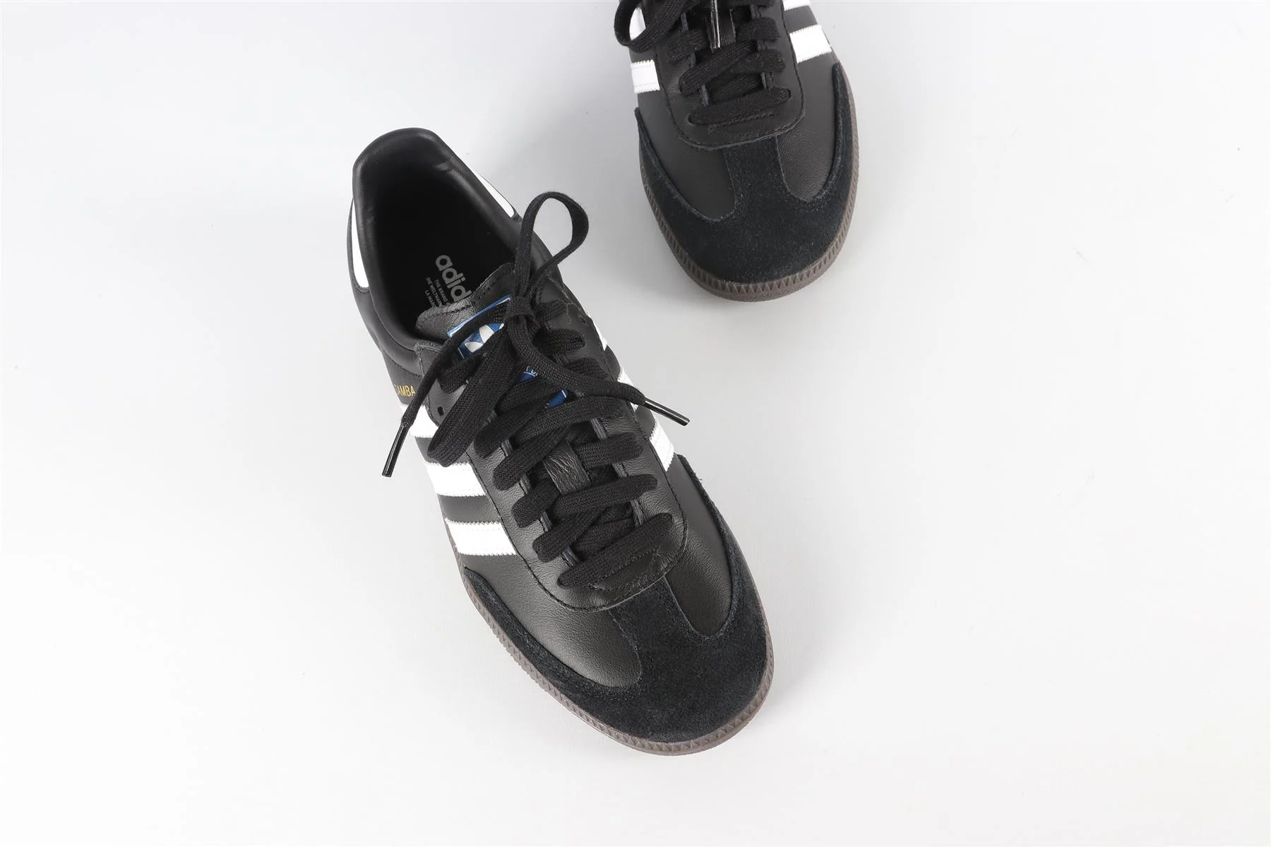ADIDAS BLACK SAMBA CORE BLACK SNEAKERS EU 38.5 UK 5.5 US 6 - Image 4