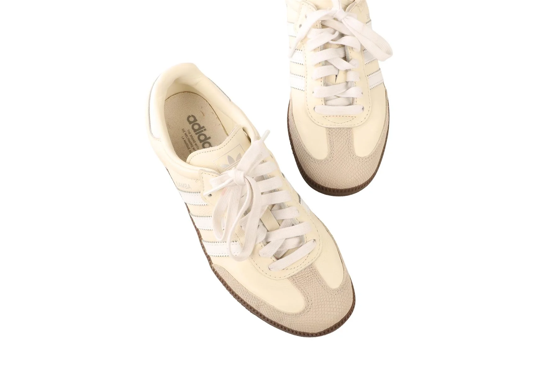 ADIDAS ECRU SAMBA CREAM SNEAKERS EU 39.5 UK 6 US 7.5 - Image 4