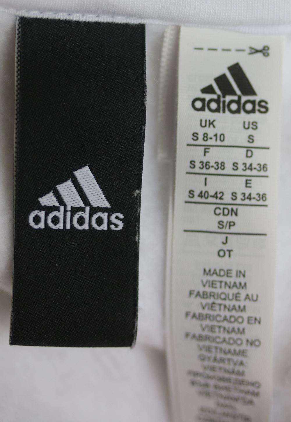 ADIDAS ESSENTIALS 3 STRIPE ZIP-UP HOODIE SMALL - Image 4