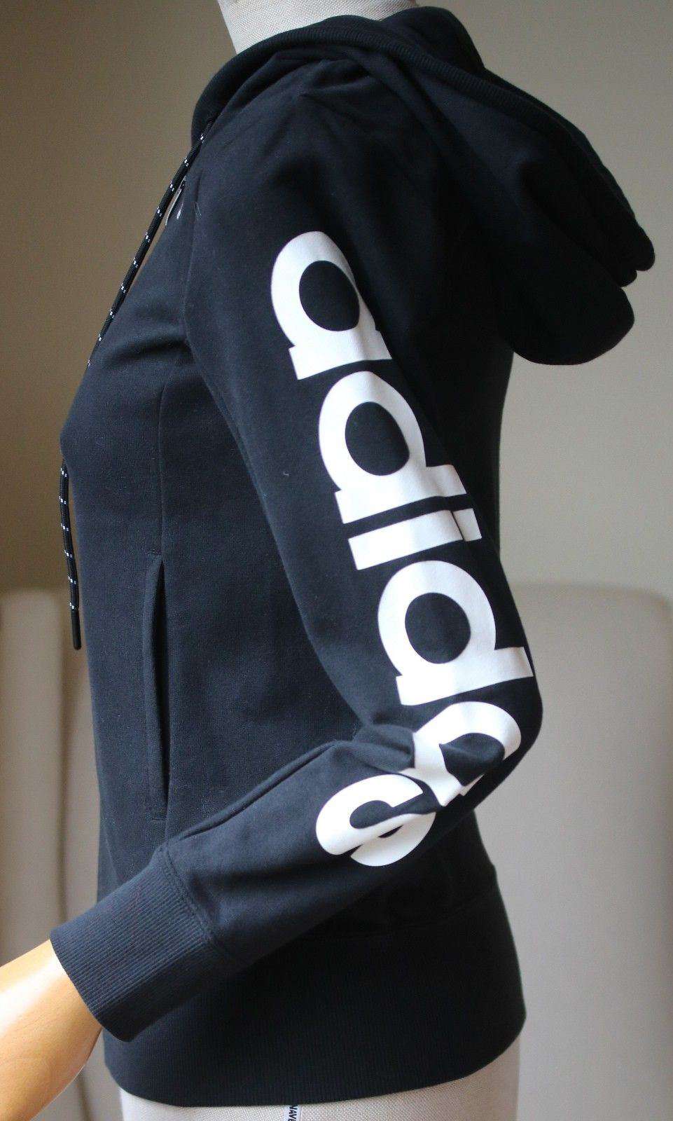 ADIDAS ESSENTIALS LINEAR FULL ZIP HOODIE XSMALL - Image 5