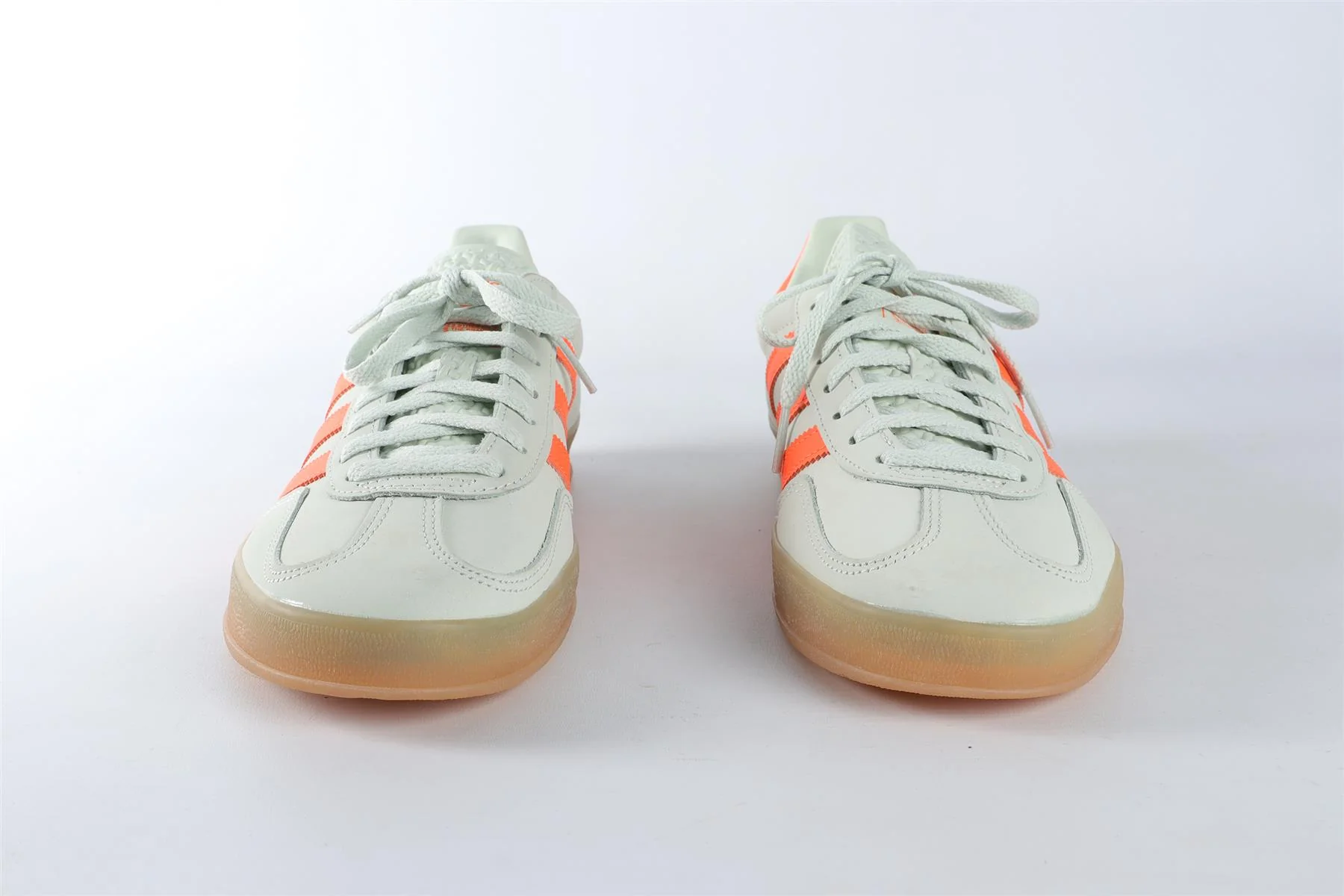 ADIDAS GREEN MEN'S GAZELLE LINEN GREEN SOLAR ORANGE SNEAKERS EU 42 UK 8 US 9.5 - Image 3