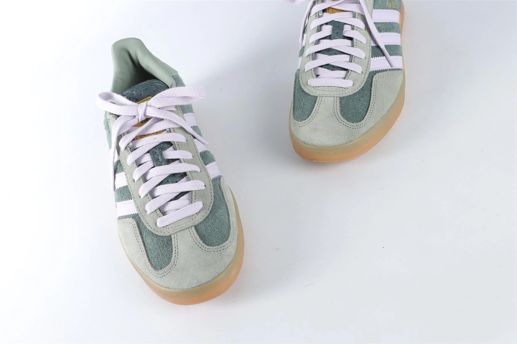 ADIDAS GREEN MEN'S GAZELLE MINERAL GREEN SILVER SNEAKERS EU 42 UK 8 US 8.5 - Image 4