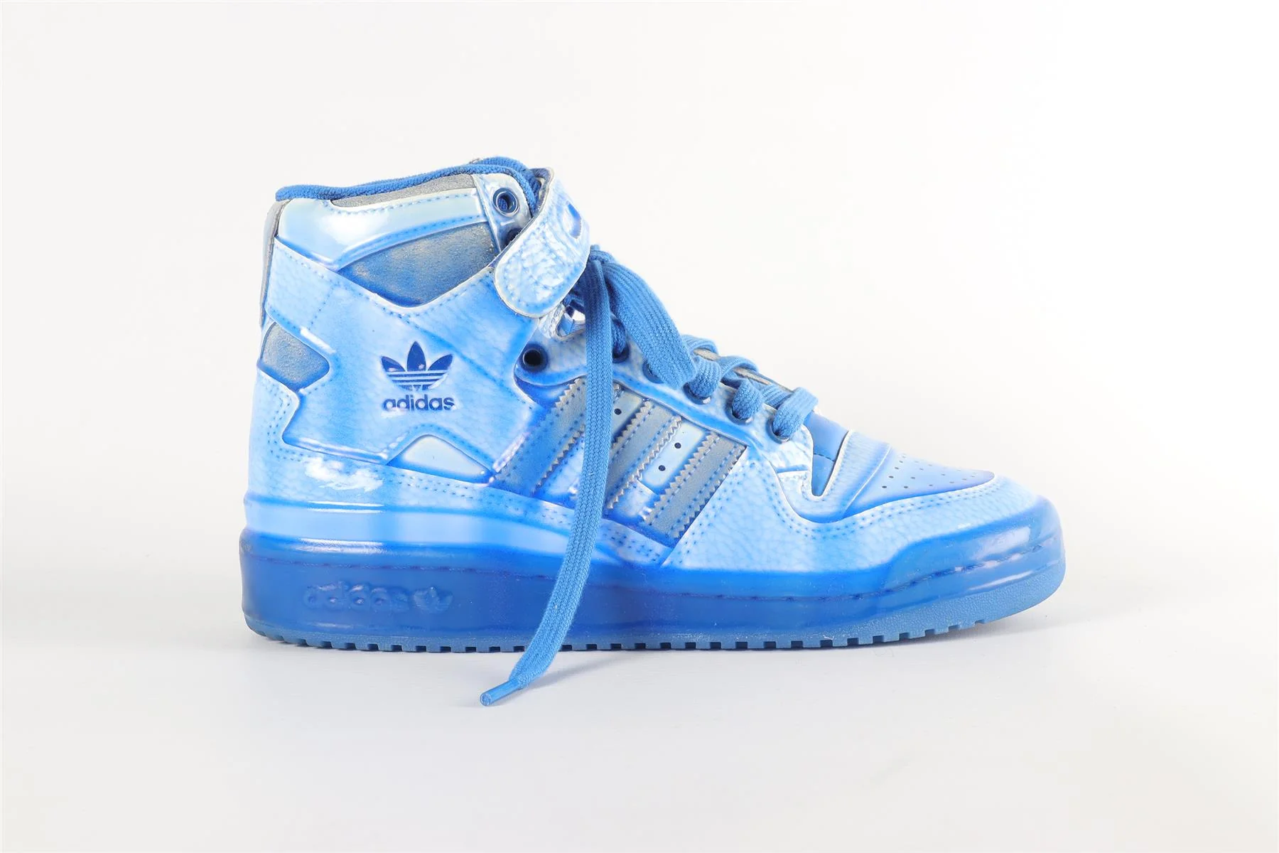 ADIDAS + JEREMY SCOTT FORUM DIPPED BLUE SNEAKERS EU 37 ⅓, UK 4.5, US 5 - Image 2