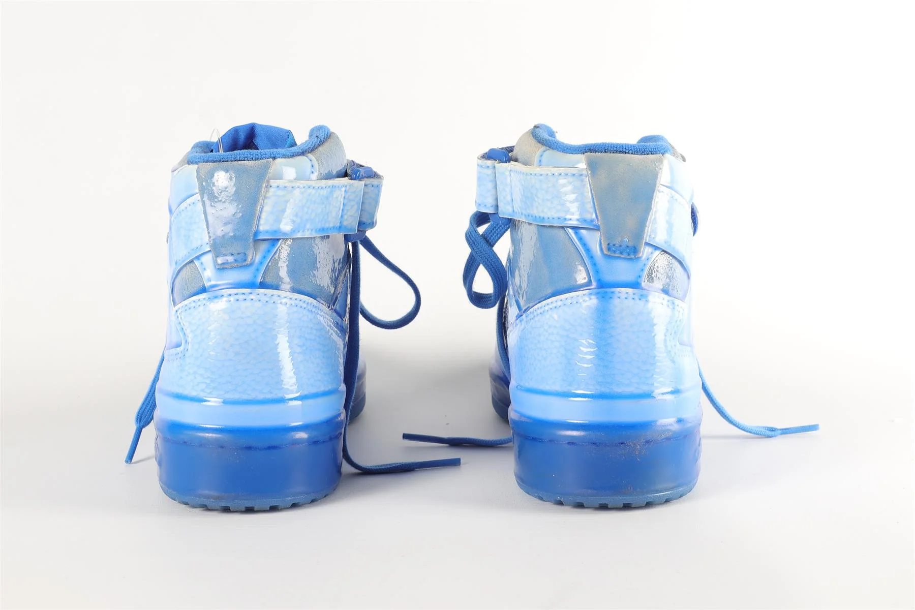 ADIDAS + JEREMY SCOTT FORUM DIPPED BLUE SNEAKERS EU 37 ⅓, UK 4.5, US 5 - Image 5