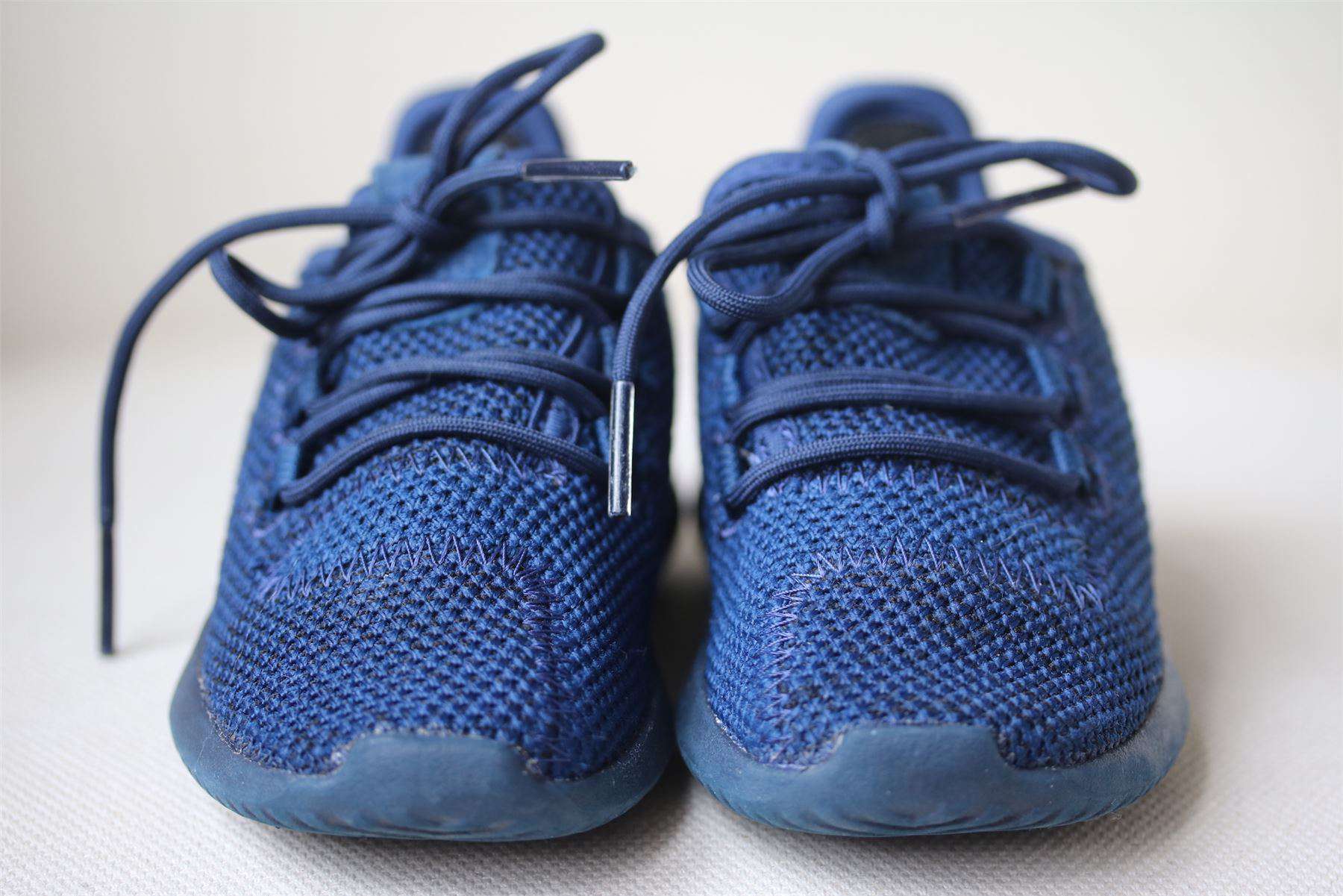 ADIDAS KIDS TUBULAR SHADOW NAVY BLUE TRAINERS EU 23 UK 6 - Image 2