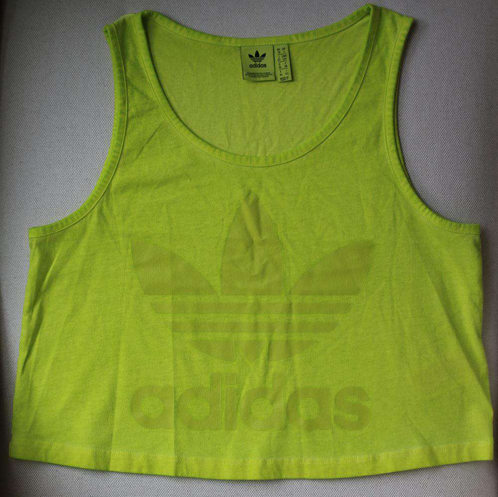 ADIDAS ORIGINALS CROP TANK TOP UK 10 - Image 2