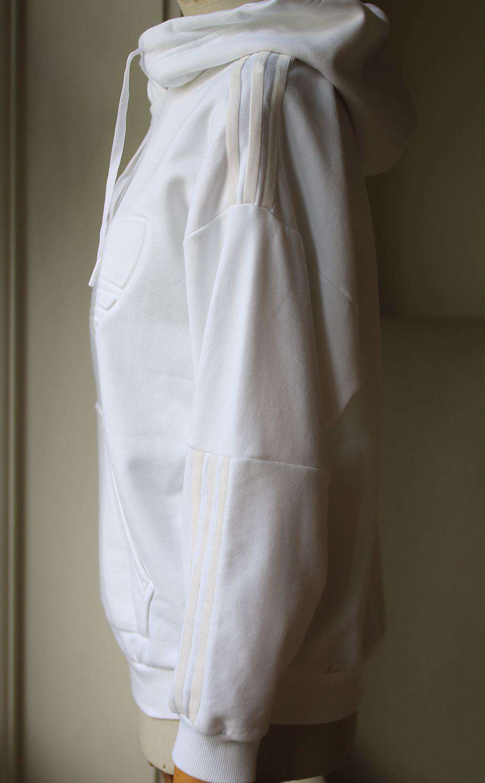 ADIDAS ORIGINALS FLOCK COTTON HOODIE UK 10 - Image 4