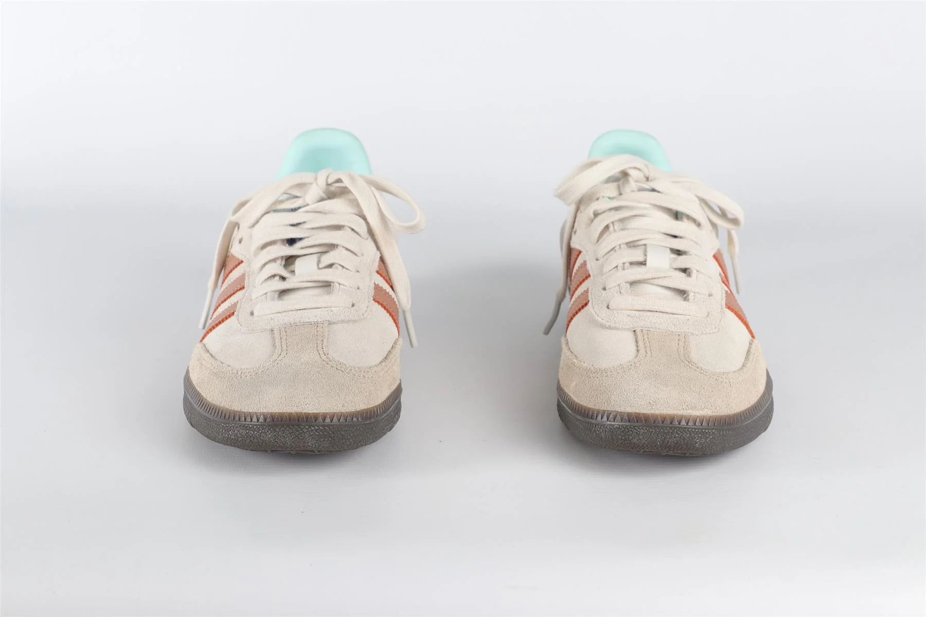 ADIDAS ORIGINALS SAMBA CRYSTAL WHITE/CLAY STRATA/GUM SUEDE SNEAKERS EU 39  ⅓ UK 6 US 6.5 - Image 3