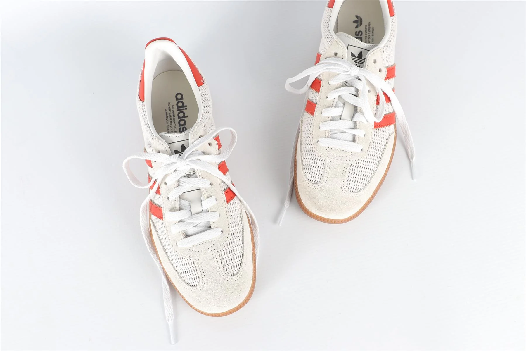 ADIDAS ORIGINALS SAMBA CRYSTAL WHITE MESH SNEAKERS EU 39  ⅓ UK 6 US 6.5 - Image 4