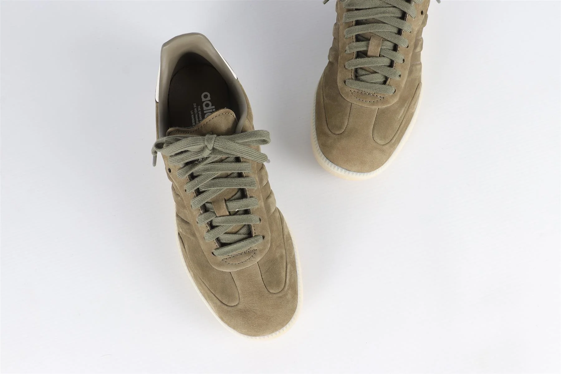 ADIDAS ORIGINALS SAMBA OLIVE STRATA SUEDE SNEAKERS EU 39 ⅓ UK 6 US 6.5 - Image 4