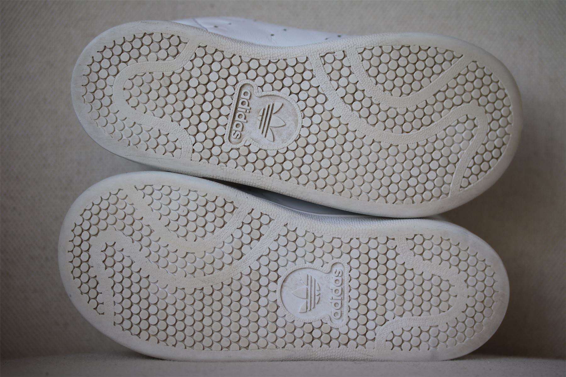 ADIDAS ORIGINALS STAN SMITH KIDS WHITE TRAINERS EU 27 UK 9.5 - Image 4