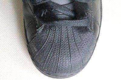 ADIDAS ORIGINALS SUPERSTARS BLACK CUSTOMISED FUR LINED TRAINERS SNEAKERS UK 5 - Image 4