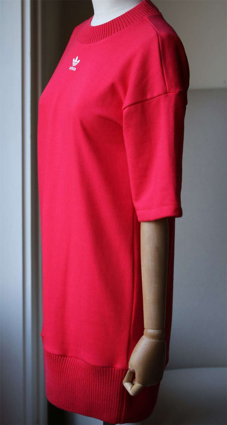 ADIDAS ORIGINALS TREFOIL SHORT SLEEVE DRESS UK 6 - Image 2
