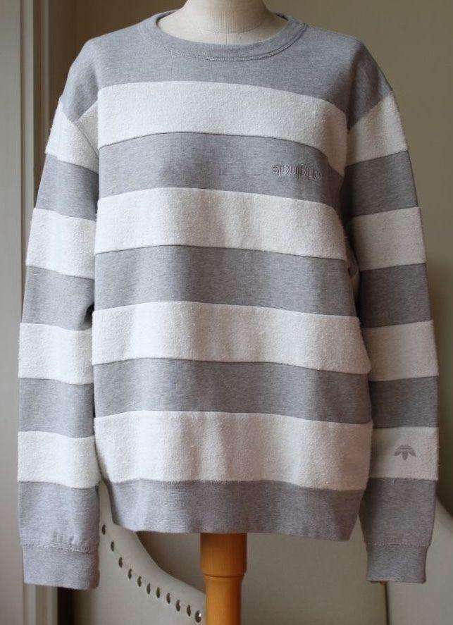 ADIDAS ORIGINALS X ALEXANDER WANG STRIPED SWEATSHIRT XS - Image 2