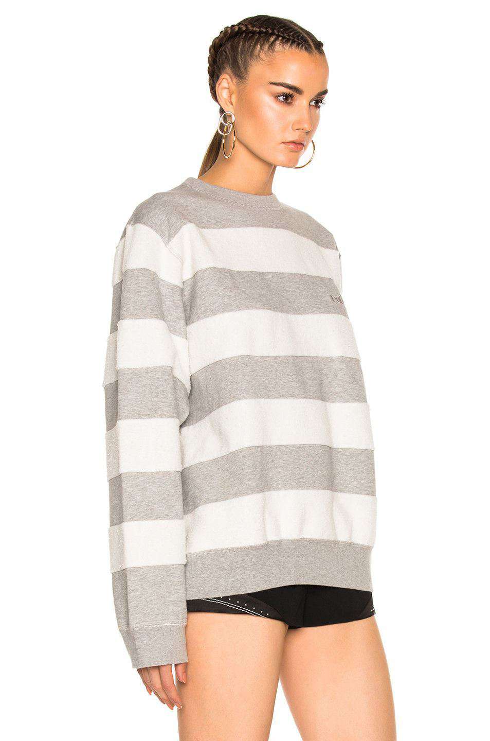 ADIDAS ORIGINALS X ALEXANDER WANG STRIPED SWEATSHIRT XS - Image 7
