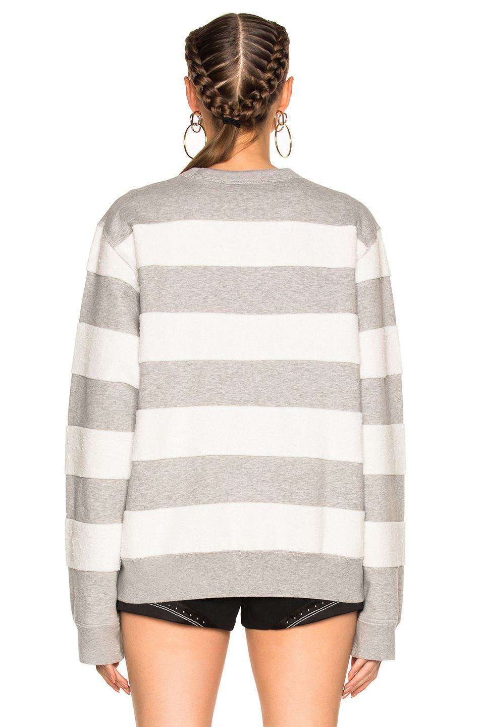 ADIDAS ORIGINALS X ALEXANDER WANG STRIPED SWEATSHIRT XS - Image 8
