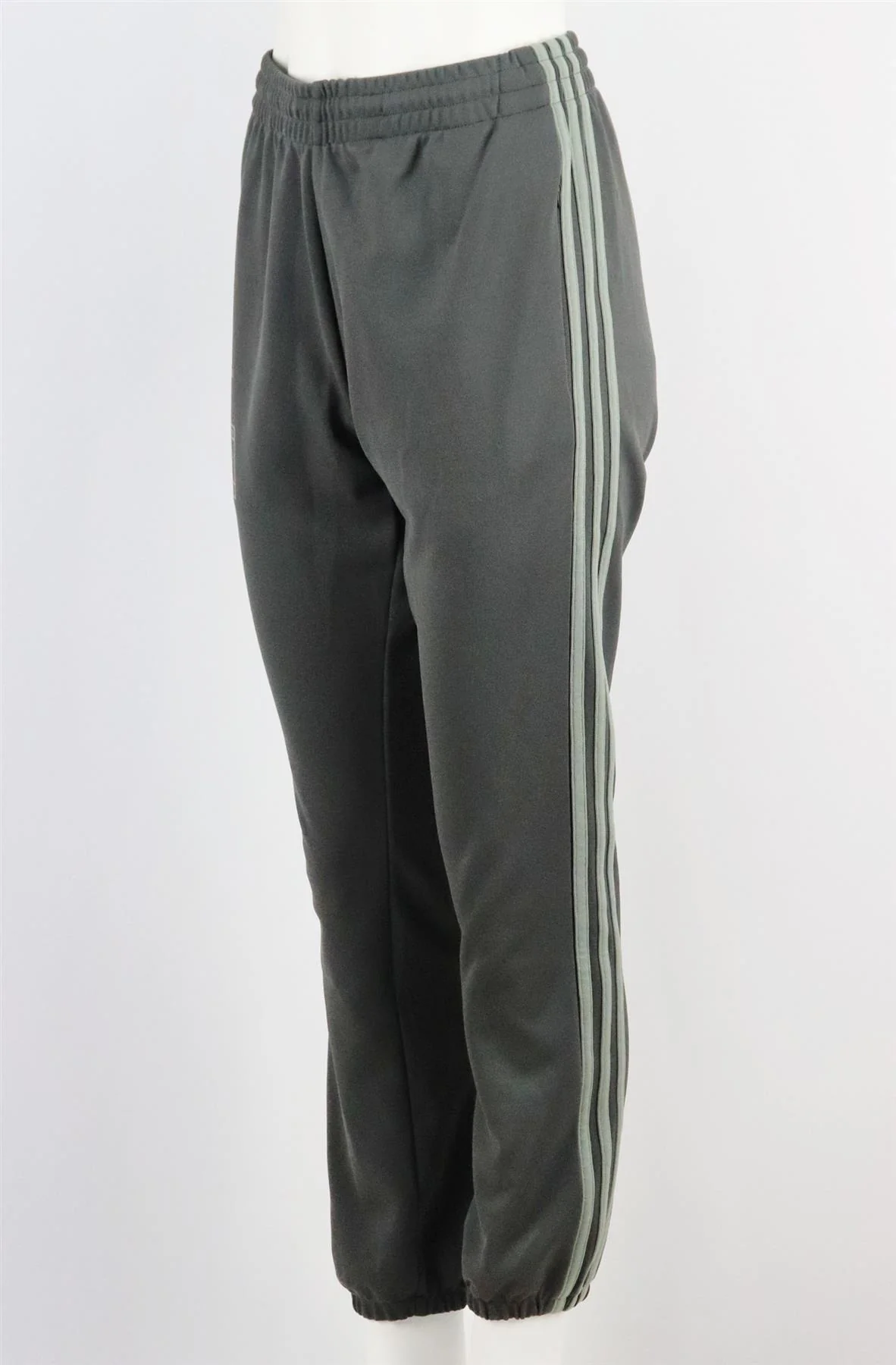 ADIDAS ORIGINALS + YEEZY CALABASAS STRIPED SATIN JERSEY TRACK PANTS SMALL - Image 3