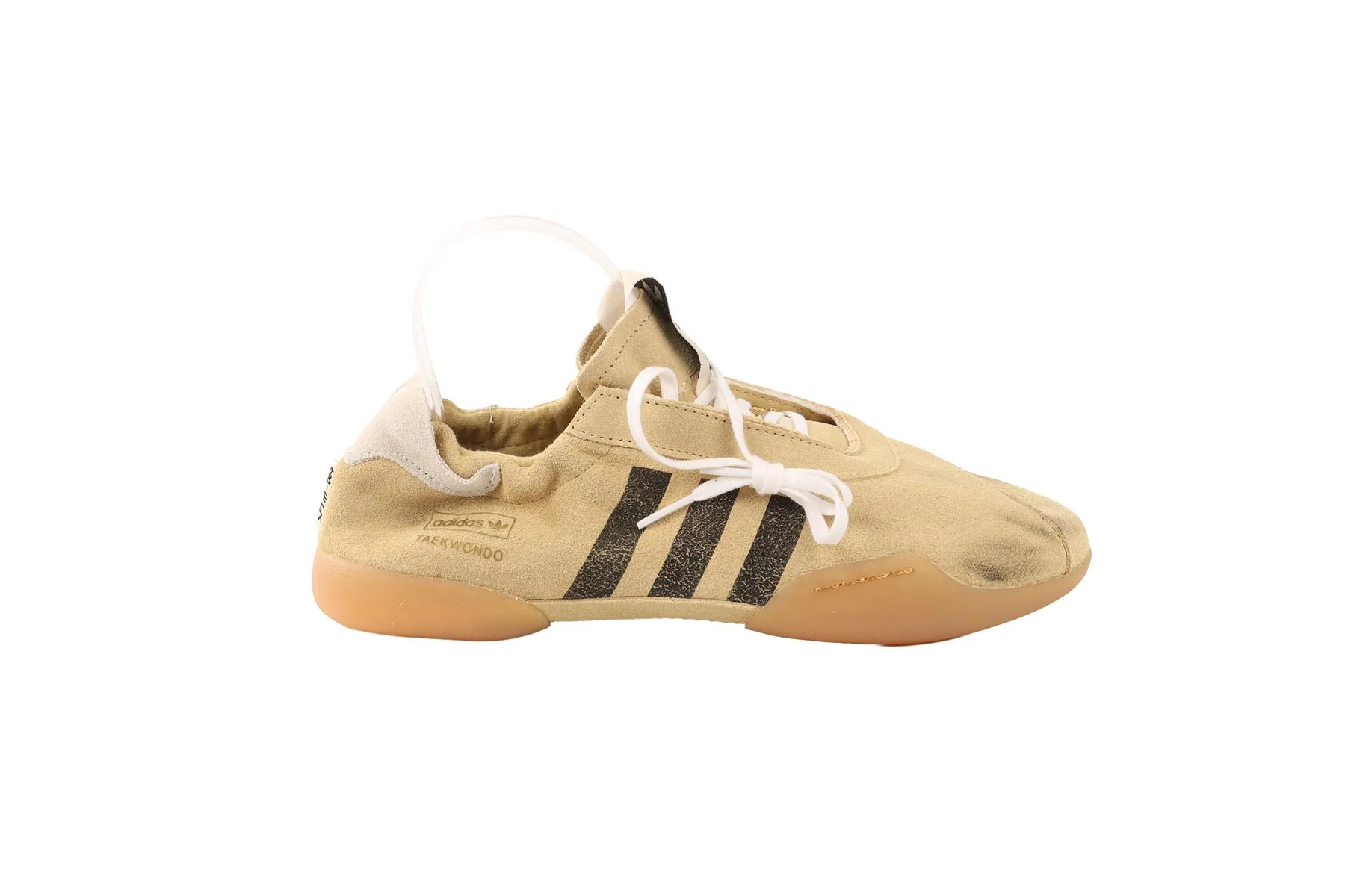 ADIDAS + SFTM BEIGE TAEKWONDO MEI CREAM WHITE SNEAKERS EU 38 2/3 UK 5.5 US 7 - Image 2
