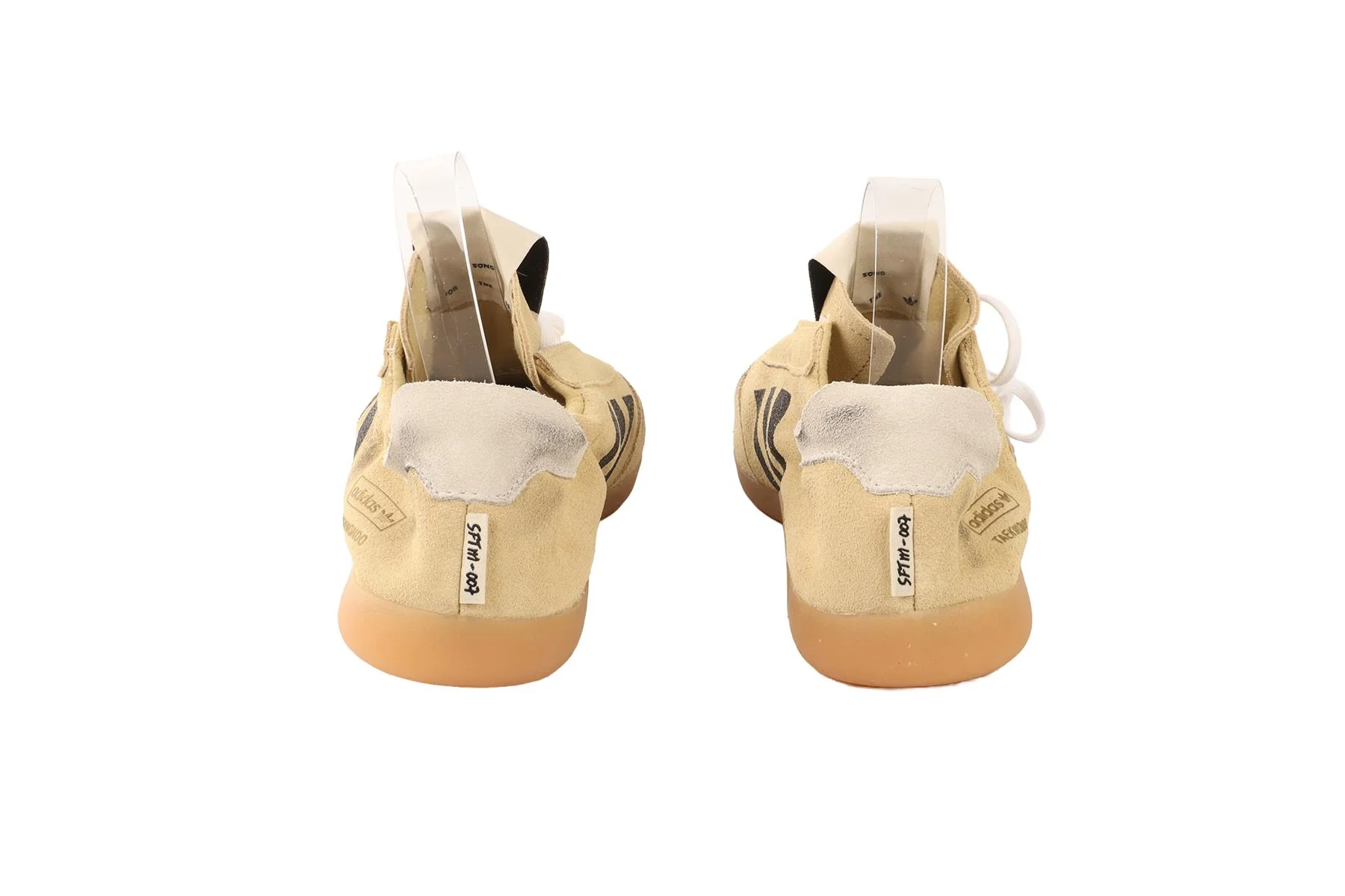 ADIDAS + SFTM BEIGE TAEKWONDO MEI CREAM WHITE SNEAKERS EU 38 2/3 UK 5.5 US 7 - Image 5