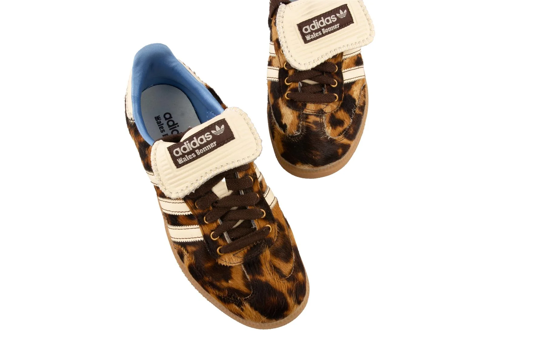 ADIDAS + WALES BONNER BROWN SAMBA LEOPARD SNEAKERS EU 40 UK 7 US 10 - Image 4