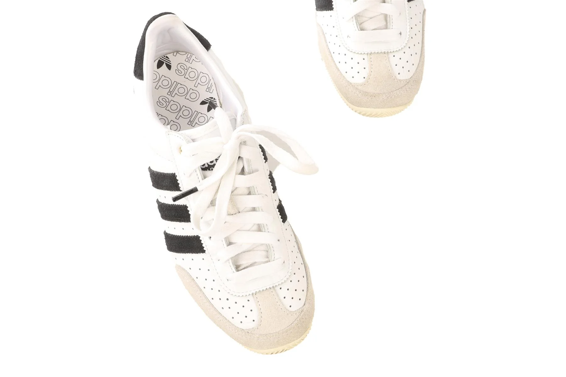 ADIDAS WHITE JAPAN FTWR WHITE CORE BLACK GOLD MET SNEAKERS EU 38 2/3 UK 5.5 US 7 - Image 4