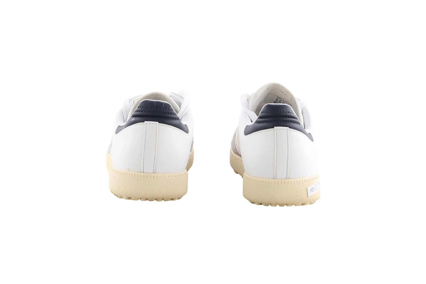 ADIDAS WHITE MEN'S SAMBA WHITE COLLEGIATE NAVY GOLF SHOES EU 48 UK 12.5 US 13 - Image 5
