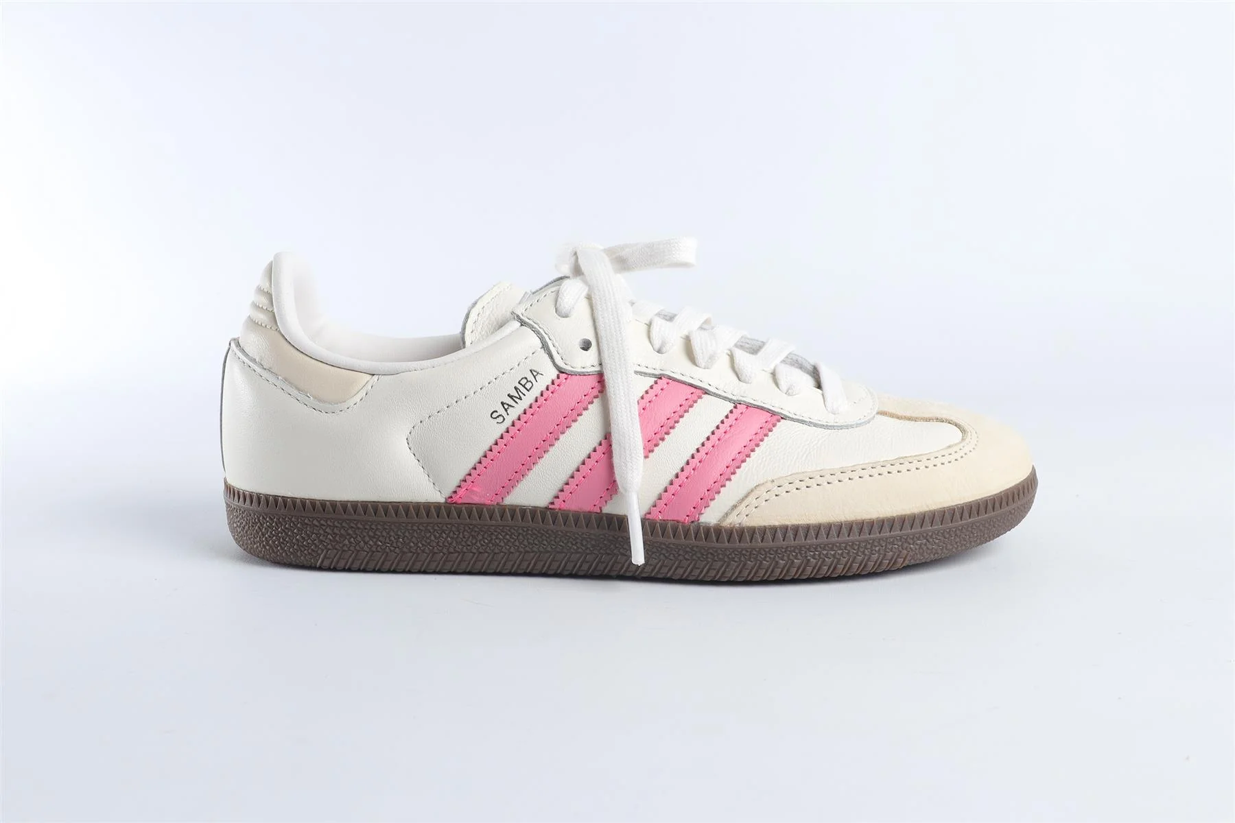 ADIDAS WHITE SAMBA 'CLOUD WHITE LUCID PINK' SNEAKERS EU 38 UK 5 US 6.5 - Image 2